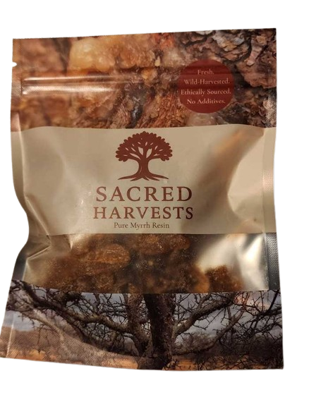 Sacred Harvests Myrrh - Fresh Sacred Resin for Deep Meditation & Grounding